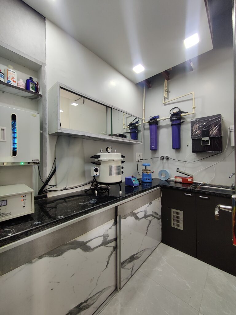 Sterilisation room at MDS Dental Care & Orthodontics, Badlapur